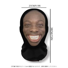 [Catwo] 3D Printed Headcover Funny Meme Mask Elastic Mesh Full Face Mask Unisex Cosplay