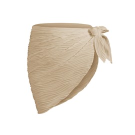 ZAFUL Boho Beach Cover Ups for Women Sarong Coverups Sheer Bikini Chiffon Wraps Skirts for Swimwear, 2-khaki, One Size