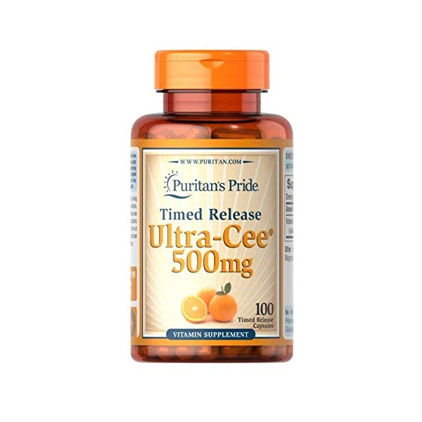 Puritan's Pride Viatmin C (Ultra-CEE) 500 mg, 100 timed Release Capsules