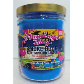 Smoke Odor Exterminator 13 oz Jar Candles Happy Daze, Assorted 8 Includes Happy Daze, Tropical Fiesta, Magic Mushroom, Mesmereyes, Havana Nights, Fierce, Ocean Breeze & Dragon Blood.