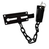 QCAA Keyed Chain Door Lock, Die Cast Construction, Matte Black,