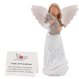 BEARAE Pet Memorial Gifts for Loss of Dogs, Dog Death Loss Sympathy Gift, Dogs Passing Away Gifts Dog Angel Statue Bereavement Remembrance Gift for Pet Owners (Girl)