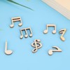 100Pcs Wooden Music Note Mixed Decorative Note Embellishment for Concert