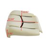 SecosAutoparts Driver & Passenger Bottom & Foam Cushion Leather Seat