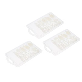 Healvian 3 Boxes Lady Toe Nail Tips Easy Apply Fake Toe Nails Manicure for Wedding Party