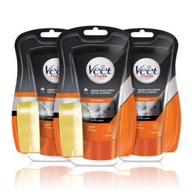 Veet For Men Hair Removal Cream for Men in the Shower Normal Skin and Chest 3 x 150 ml