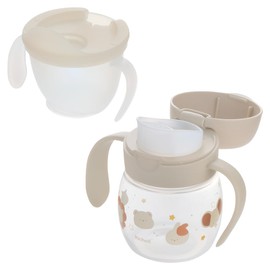Richell Tri Cup Drinking Master Set, Beige, 1 Piece, 5 Months and Older