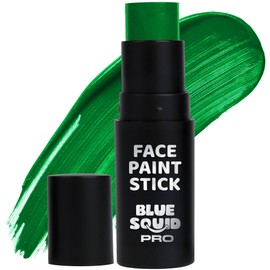 Blue Squid PRO Forest Green Face Paint Stick - Waterproof Body Paint for Adults & Kids Eye Black Baseball, Eyeblack Softball - Hypoallergenic Twist-Up Non-Toxic Makeup Stick for Cosplay, Sports, SFX