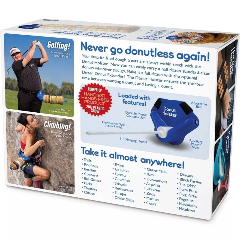 Prank-o DONUT HOLSTER fake Gag Funny PARODY Joke Gift Prank