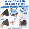 Wall Mop Cleaner with 80 Inch Handle and 360 Swivel