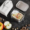 WELLGRO Stainless Steel Square Containers - 550 ml 850 ml