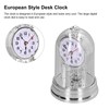 Desk Clock European Style Quiet Environment Internal Rotation Home Decoration