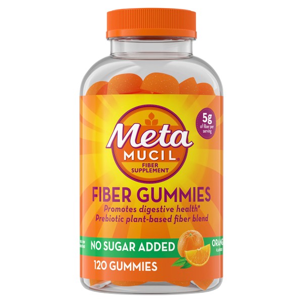 Metamucil Metamucil Fiber Gummies for Adults, No Sugar Added Orange