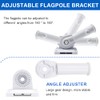 Flag Pole Holder, 2 Pack Flag Pole Mounting Bracket, Metal