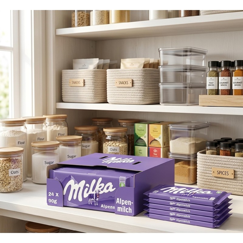 Milka Alpenmilch Chocolate Bar (Pack of 24)