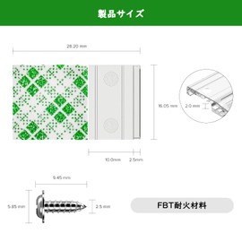 BTF-LIGTHING 20pcs Clear Clip for LED Tape Fixing Clips Fixing Buckle Self Stick Screws for Dual Use 10mm Wide LED Tape Light, Strip Light, Fairy Light, Light String LED Strong Fixing Clip for IP65