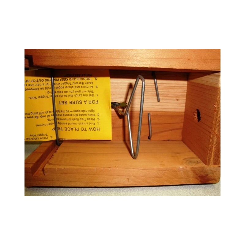 Death Klutch Wood Gopher Trap - Model DK-2 for Trapping