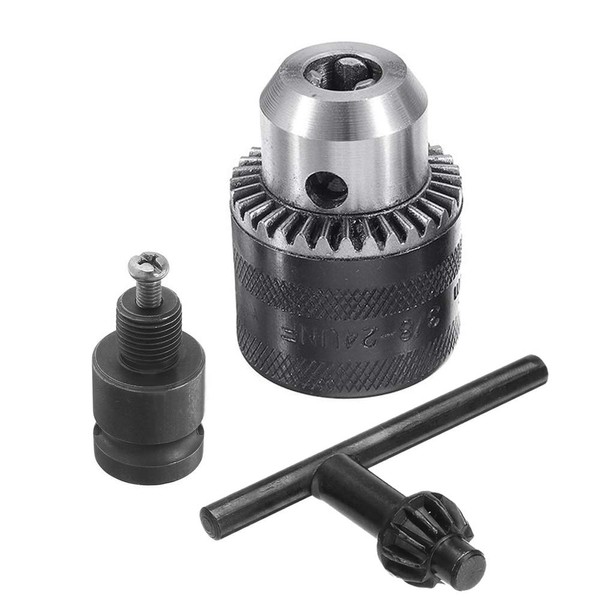 Mesee 1.5-10mm Capacity Keyed Drill Chuck with 1/2" Square Female