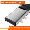 [Pair] 6 Inch Silver Stainless Steel Running Boards Side Steps
