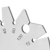 Bevel Angle Gauge Stainless Steel Oblique Edges Protractor Round Shape