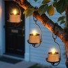 Solar Tea Lights Outdoor - 8 Pack Waterproof Rechargeable Dusk