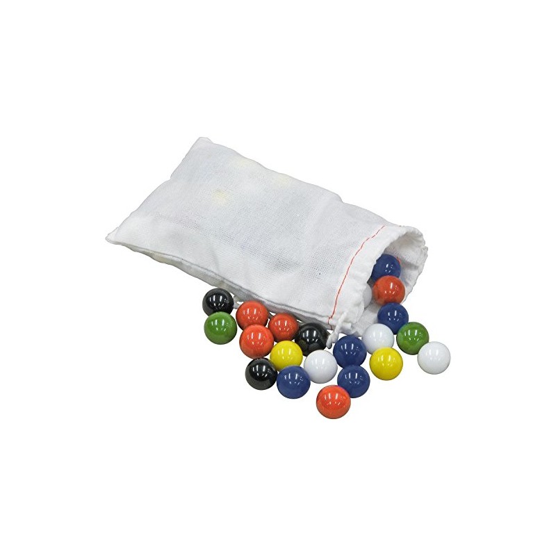 Marbles for Chinese Checkers, 60 pc, 10 each of 6