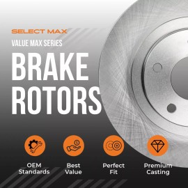 Max Advanced Brakes Rear Brake Rotors for 2012-2015 2016 2017 2018 2019 2020 Ford F-150