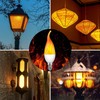 OHLGT E12 Flame Bulbs 12 Pack, 3 Mode LED Candelabra