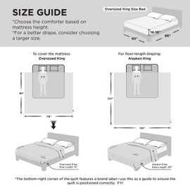 Bedsure Oversized King Comforter - Oversized King Duvet for All Season, Ultra-Soft Down Alternative & Prewashed Duvet Insert with 4 Tabs - Machine Washable, Linen, 116x98 Inches