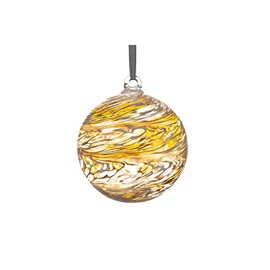 Wedding Gift Friendship Ball, 10cm, gold, gift boxed with ribbon and gift tag