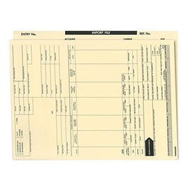 NextDayLabels Box of Import File Folders, Manila, 9½ X 11¾ with preprinted info. (100)