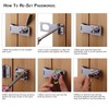 2 Packs 3 inch Keyed Hasp Locks,Twist Knob Keyed Locking