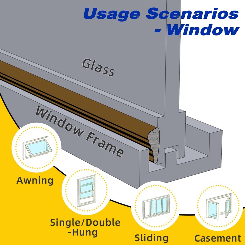 Weather Stripping Door Seal Strip for Door Frame,Window Insulation for