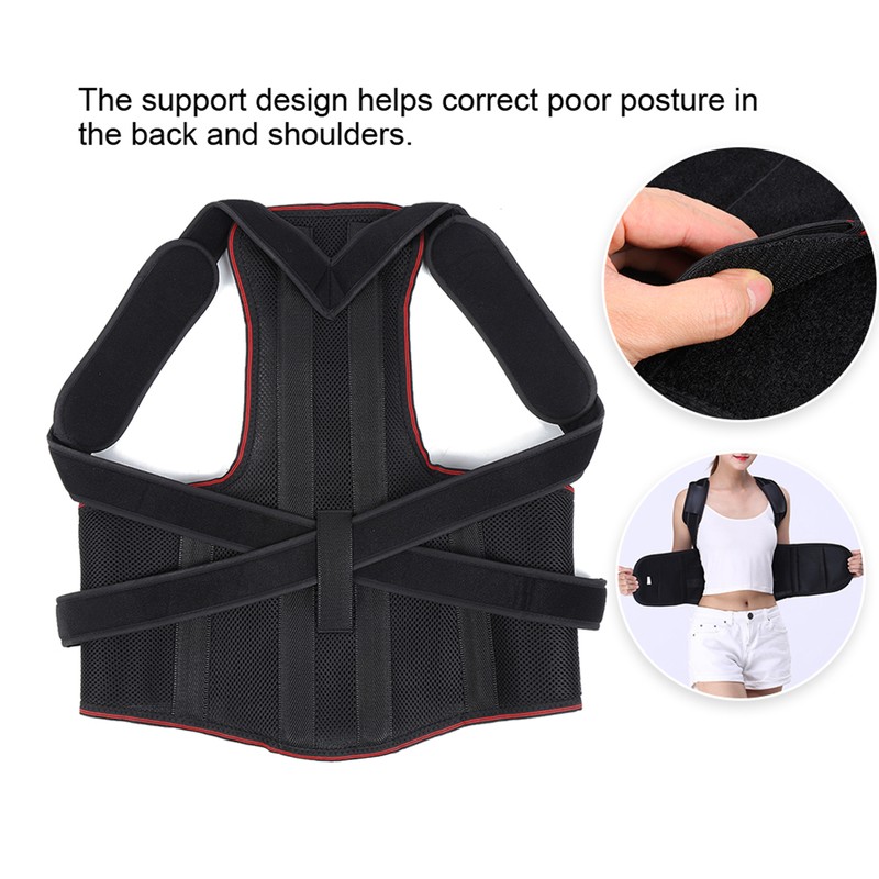 Lumbar Support Fixation Humpback Correction Back Spine Brace for Adult