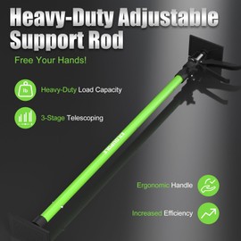 KILOUPOLE Cabinet Jack Support Pole, 45.3-114.2 Inches Steel Telescopic Quick Support Rod, Third Hand Tool Support System, Drywall Jack, Cargo Bars, 132 LB Capacity, 2-Pack