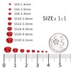 3000Pcs Ruby Red Crystal Rhinestones,Glass Flatback Rhinestones Mini Gemstones for