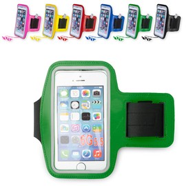 Tantevia Universal Waterproof Phone Armband + Key Pocket | Maximum Size: 6.4 inches 16.3 cm | 10 Models | Sport for Smartphone Phone Holder | Colour: Green (Kelan Green)