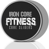 Iron Core Fitness Discos deslizantes de ejercicio grises (gris carbón)