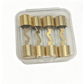 30A AGU, AGU Fuse 30A, Gold-Plated Copper Caps, Clear Tube Circuit Protection for Automotive, Household & Electronic Devices (4-Pack)