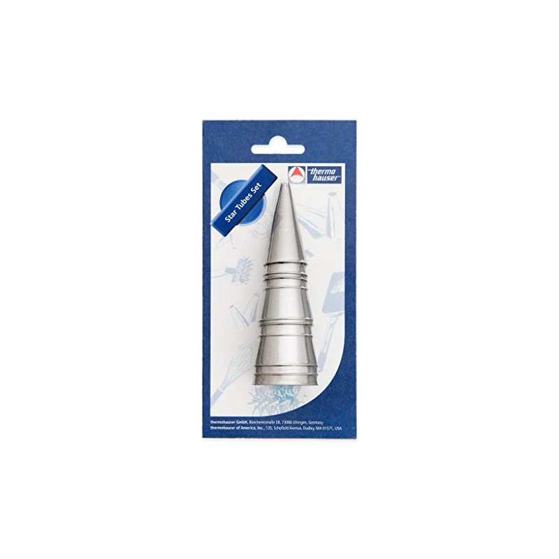 thermohauser Star nozzle set (stainless steel), L and XXL, diameter