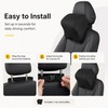 Memory Foam Car Neck Pillow with Adjustable Headrest Strap, Removable