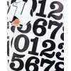 2 Inch Number Stickers for Mailbox, Black Waterproof Number Stickers