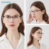 SUNAMOY SUNAMOY 5 Pack One-Piece Half Frame Reading Glasses Women