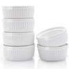 Nuwave Ceramic Ramekins 8 oz, Set of 6, Elegant Classic