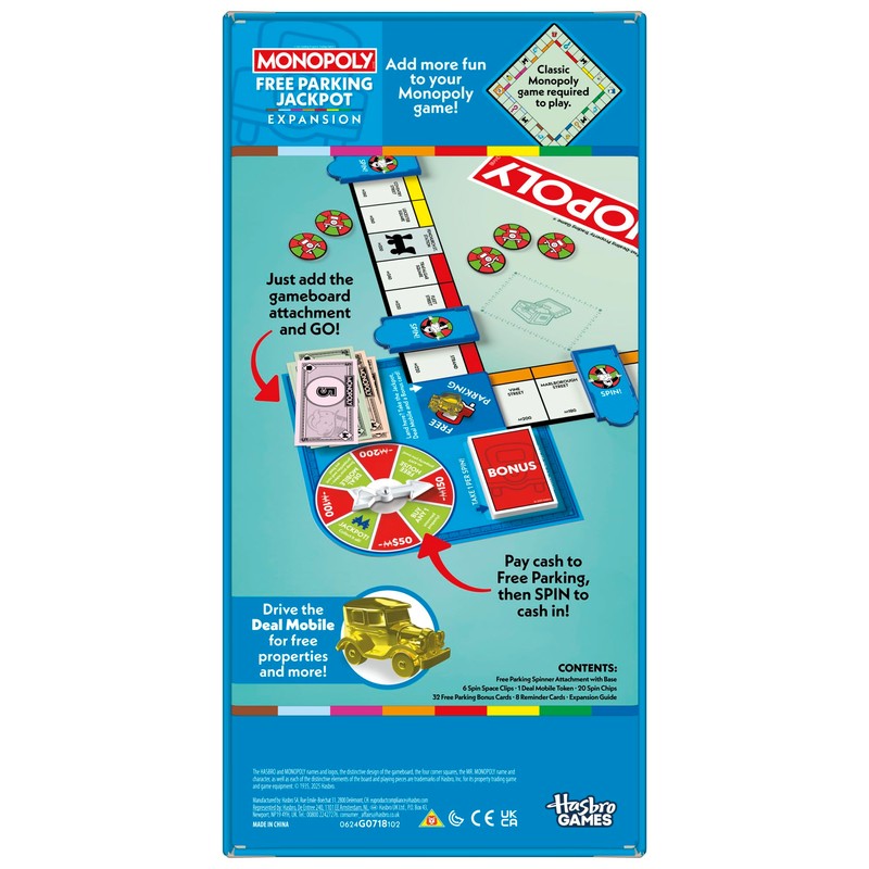 Monopoly Free Parking Jackpot EXPANSION (Classic Monopoly Game Required to