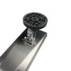 Neodrain 36-Inch Linear Shower Drain with Removable Quadrato Pattern Grate,
