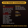 RazEdg 16 Inch Carbide Chainsaw Chain, 3/8" LP Pitch, .043"