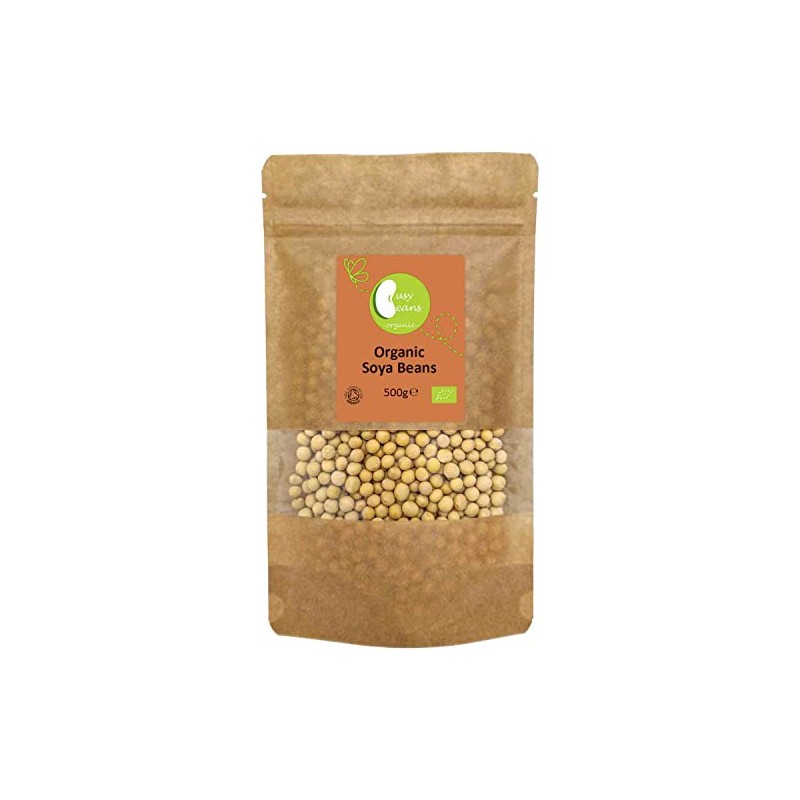 Organic Soya Beans - Certified Organic - by Busy Beans