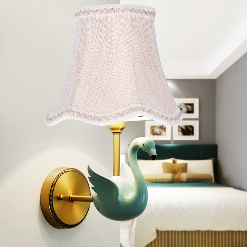 6Pcs European Style Lampshade Cloth Lamp Shade Chandelier Wall Light