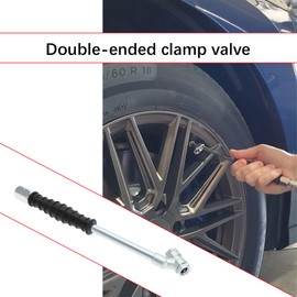 SG Store PCL Tire Valve Tools 1/4NPT PCL Dual Head Chuck Valve Inflator Connector PCL Air Inflator Tyre Valve Connector for Car Motorcycle Bicycle